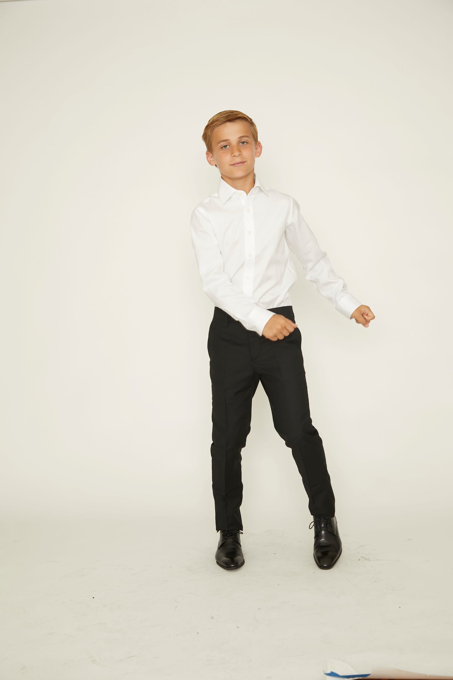 Boon Dash Boys' Slim Fit Small Twill (Button Cuff)