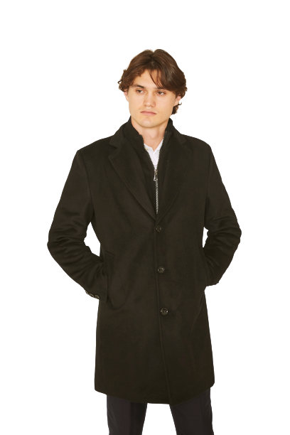 Mens overcoat 3 4 length online