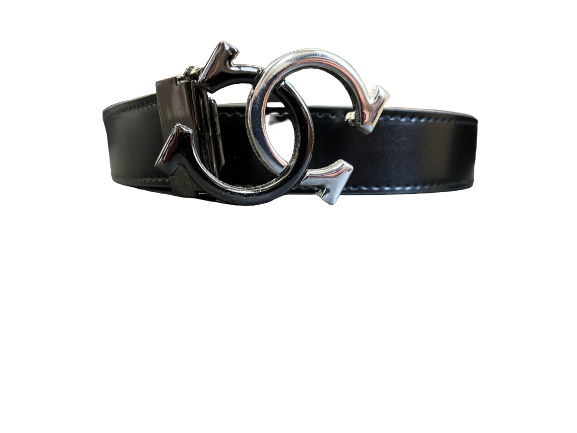 Men’s Genuine Leather Hat Box Dress Belt