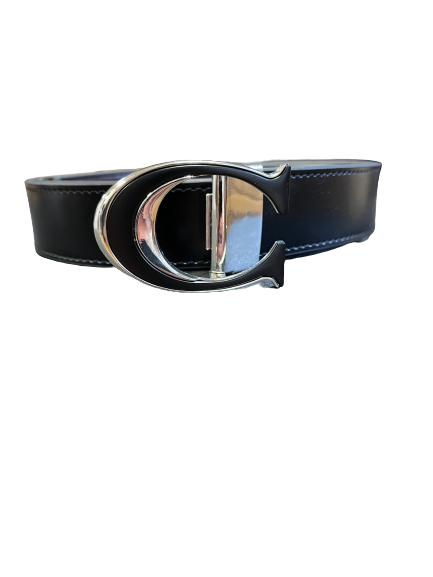 Men’s Genuine Leather Hat Box Dress Belt