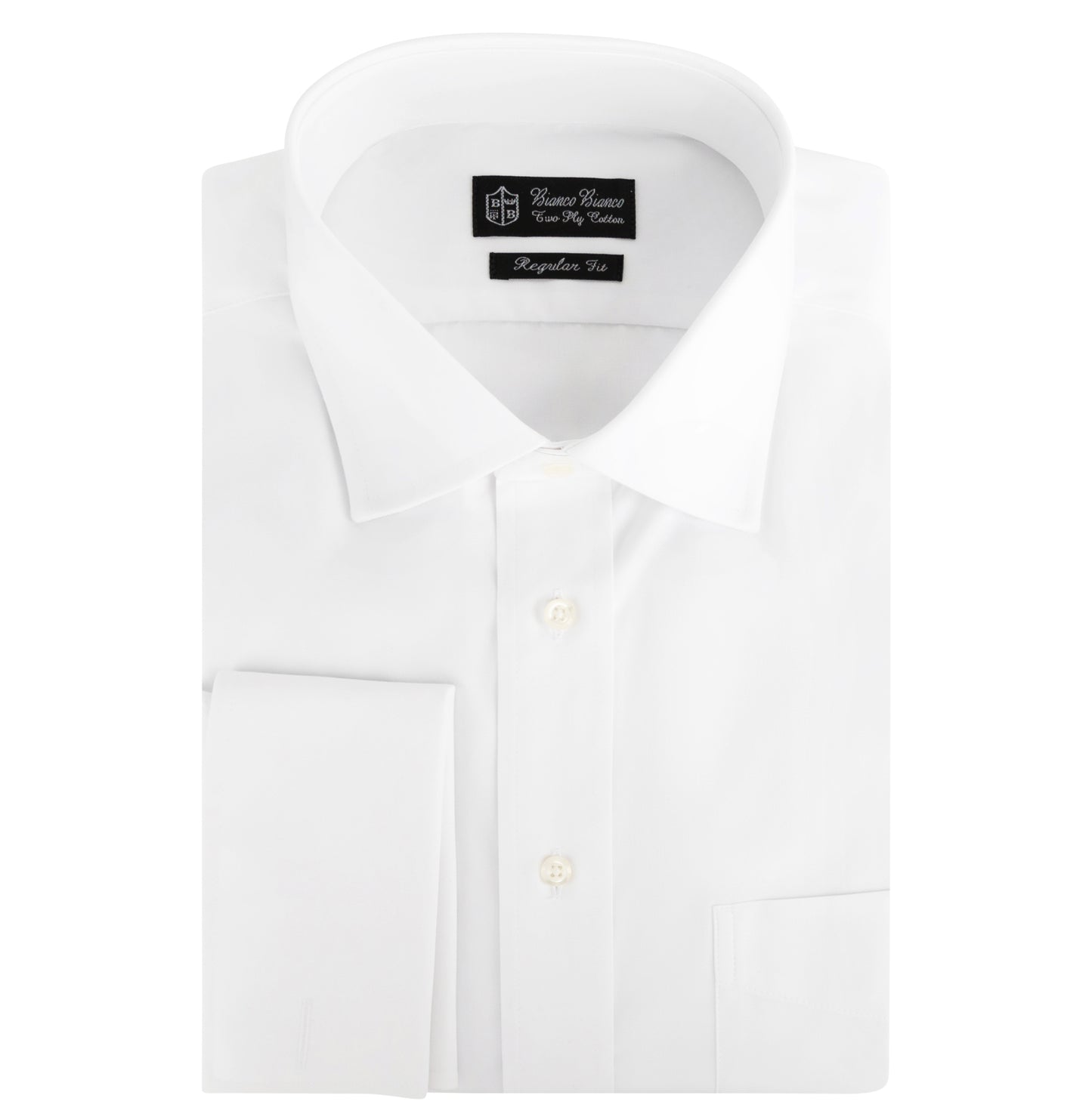 Bianco Bianco Men's Regular Fit  (French Cuff)