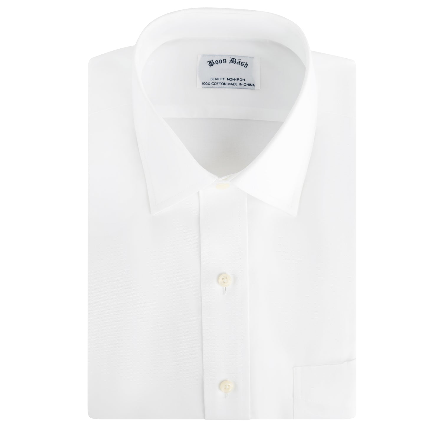 Boon Dash Men's Slim Fit Small Twill With Pocket (Button Cuff)