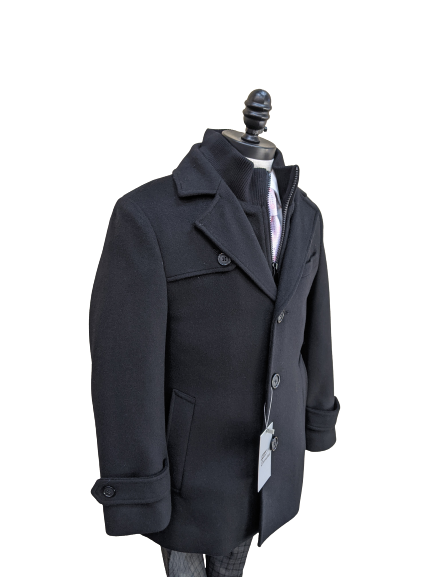 Zeke Boys Wool Car Coat