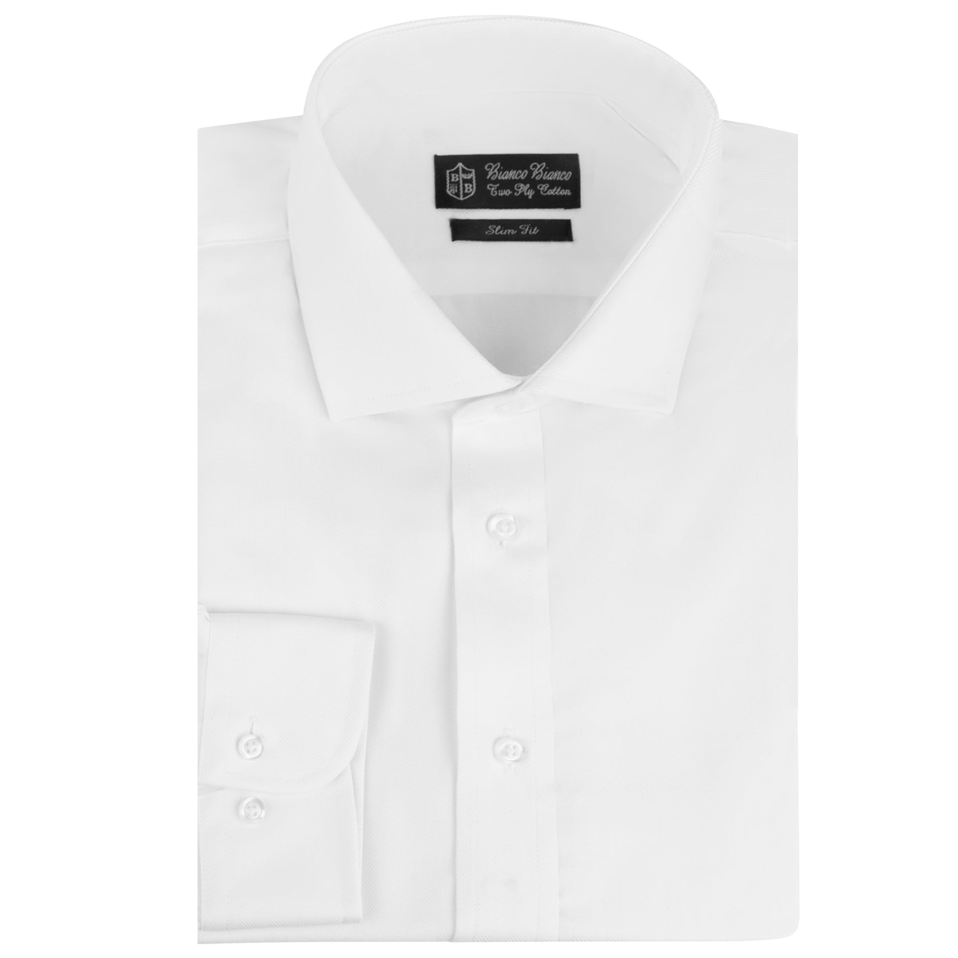 Bianco Bianco Men's Slim Fit (Button Cuff) The Hatbox Bianco Bianco Men's Slim Fit (Button Cuff) The Hatbox