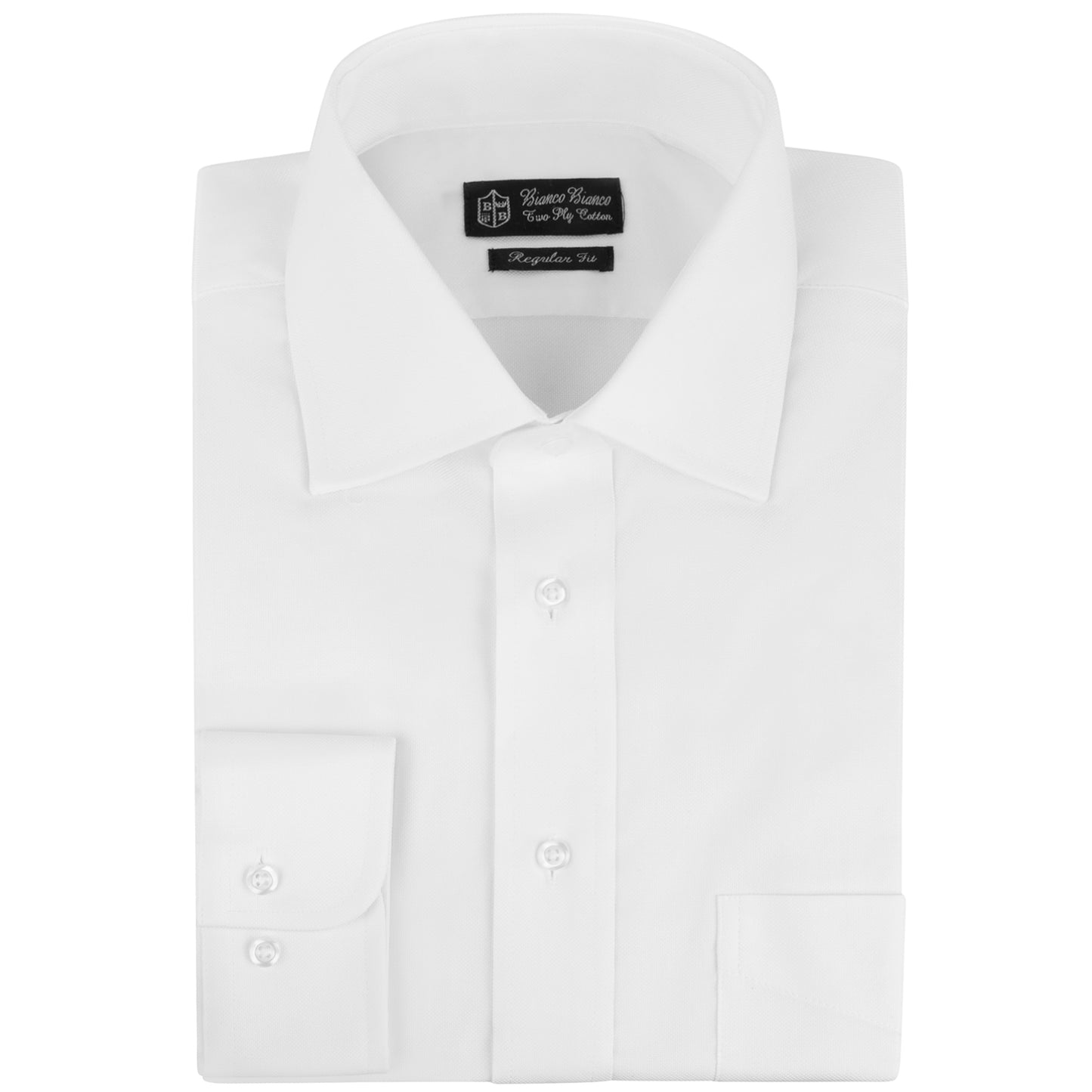 Bianco Bianco Men's Regular Fit  (Button Cuff)
